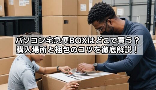 パソコン宅急便BOXはどこで買う？購入場所と梱包のコツを徹底解説！
