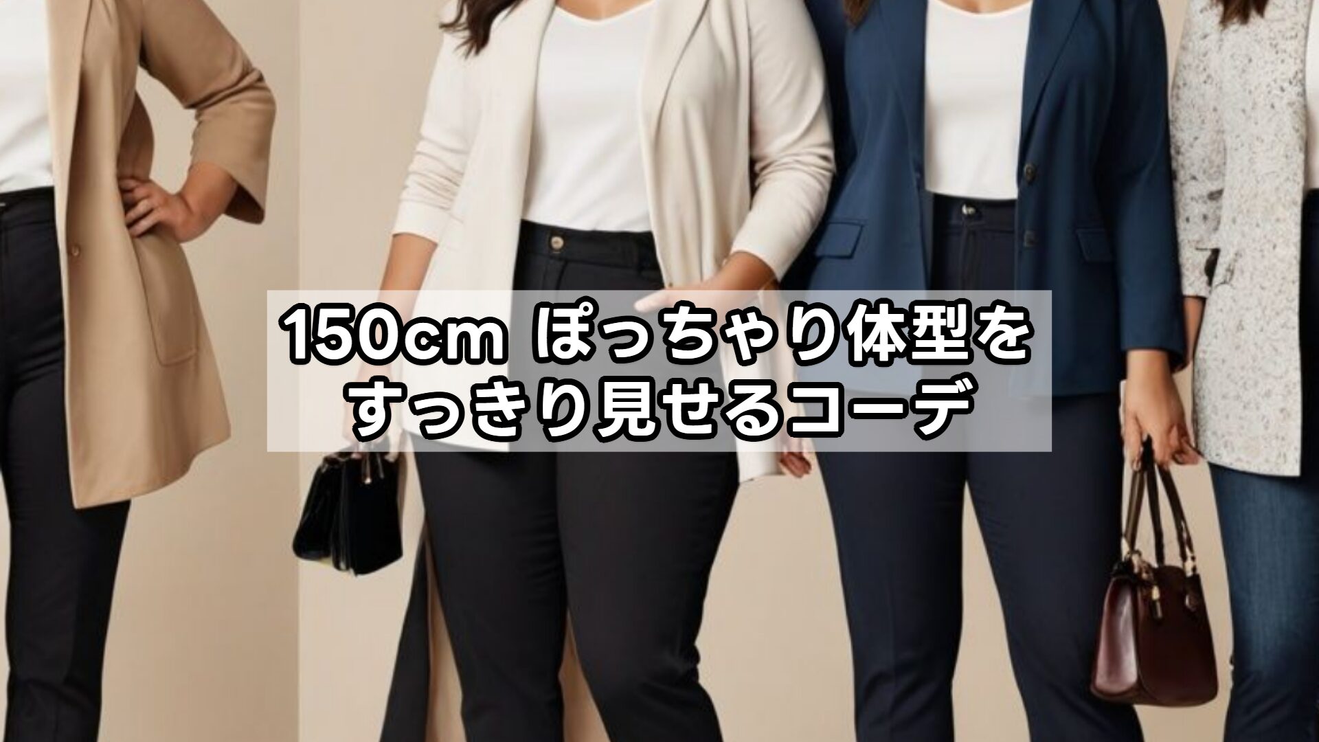 150cm ぽっちゃり体型をすっきり見せるコーデ