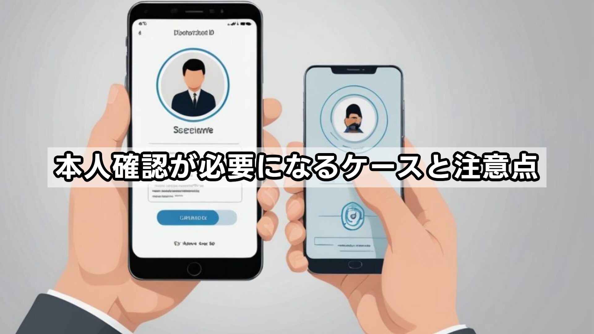 本人確認が必要になるケースと注意点