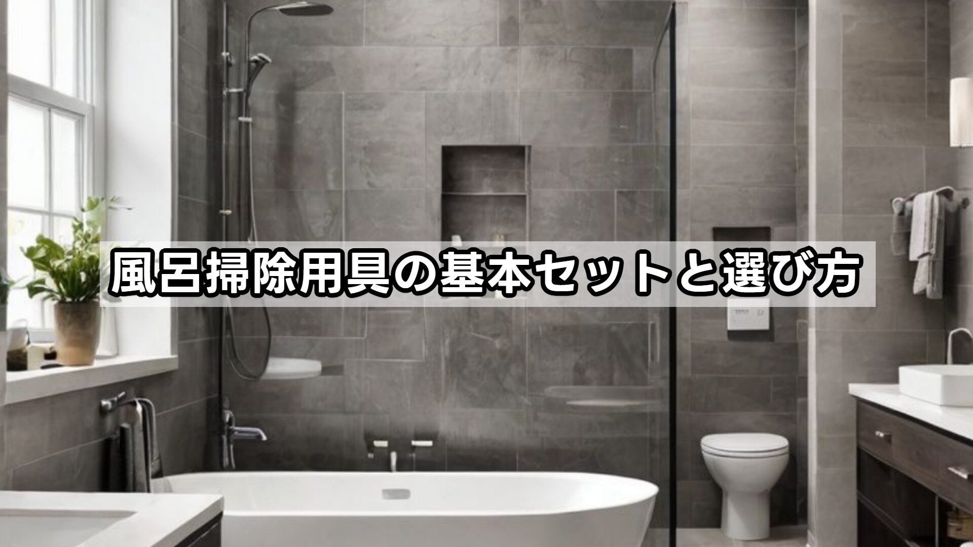 風呂掃除用具の基本セットと選び方