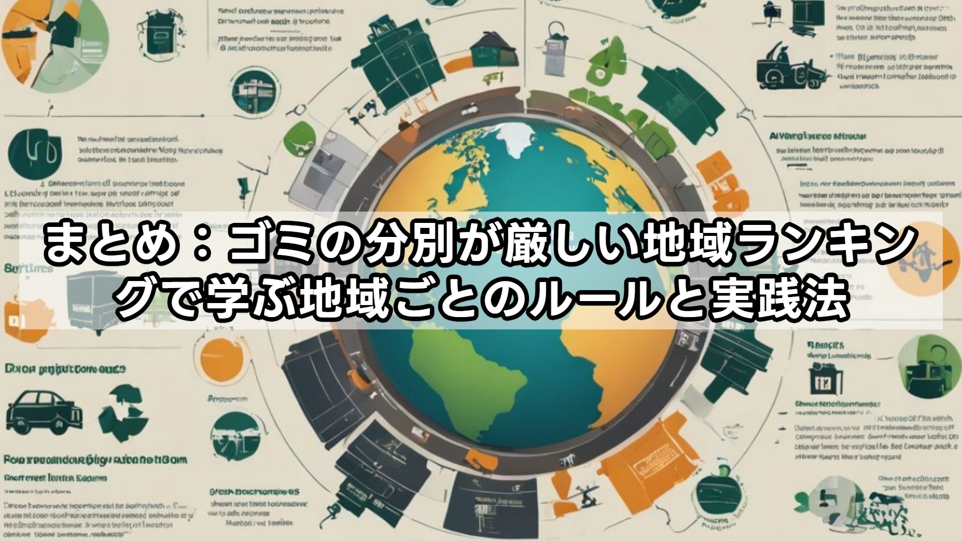 まとめ：ゴミの分別が厳しい地域ランキングで学ぶ地域ごとのルールと実践法