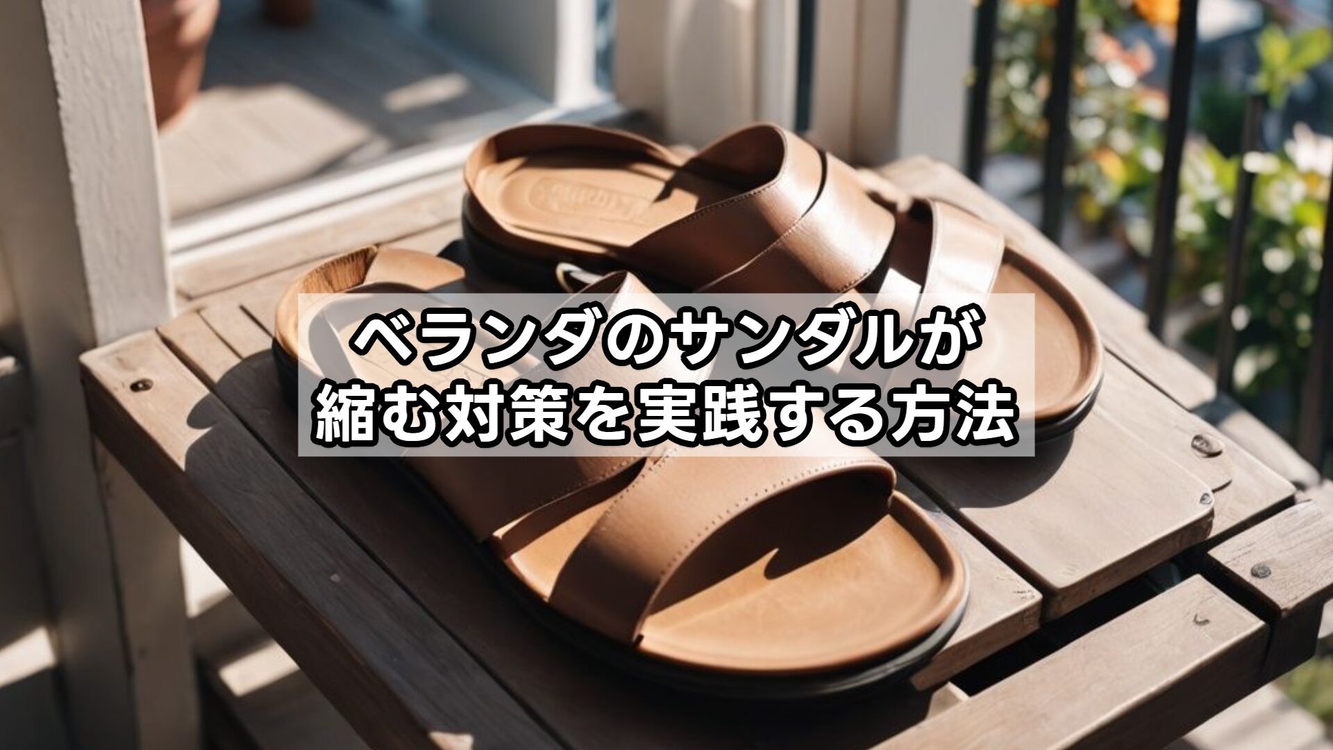 ベランダのサンダルが縮む対策を実践する方法
