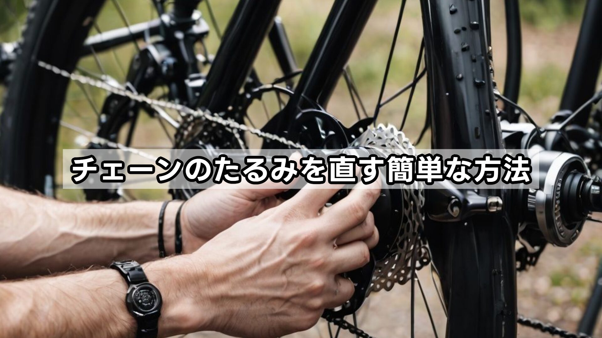 チェーンのたるみを直す簡単な方法