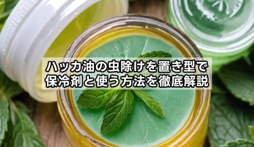 ハッカ油の虫除けを置き型で保冷剤と使う方法を徹底解説