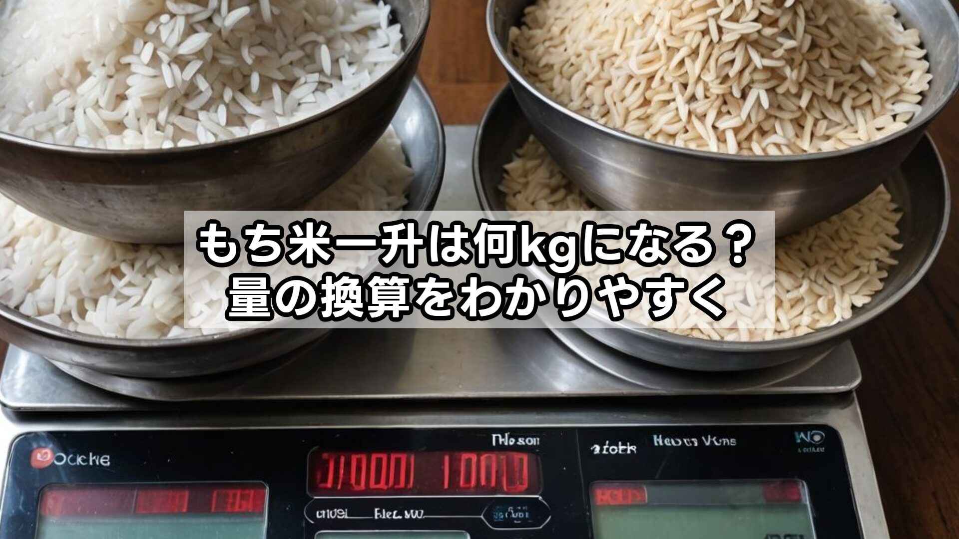 もち米一升は何kgになる？量の換算をわかりやすく