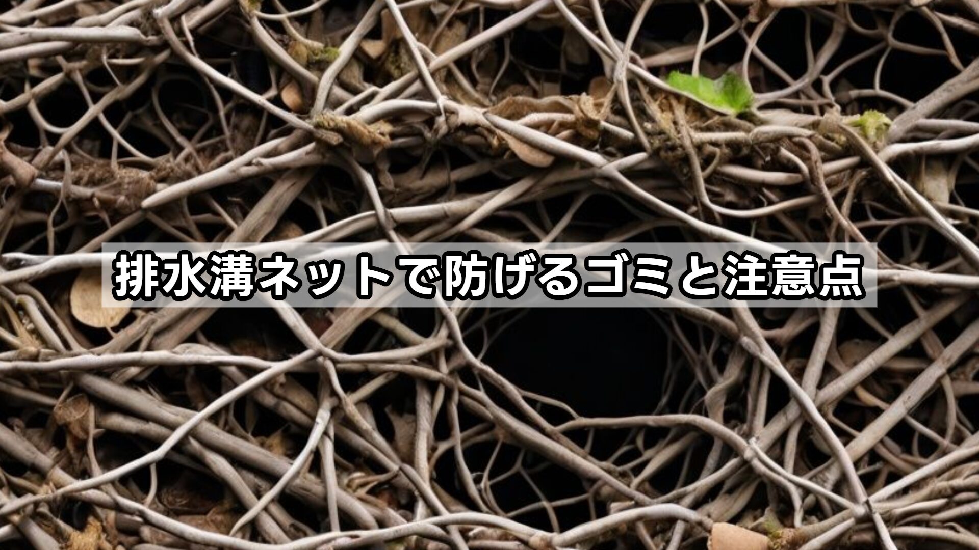 排水溝ネットで防げるゴミと注意点