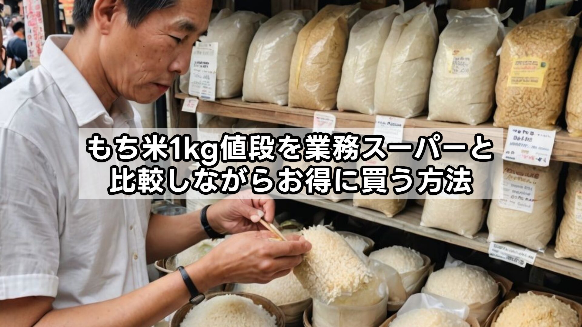 もち米1kg値段を業務スーパーと比較しながらお得に買う方法