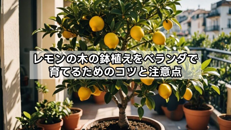 レモンの木の鉢植えをベランダで育てるためのコツと注意点