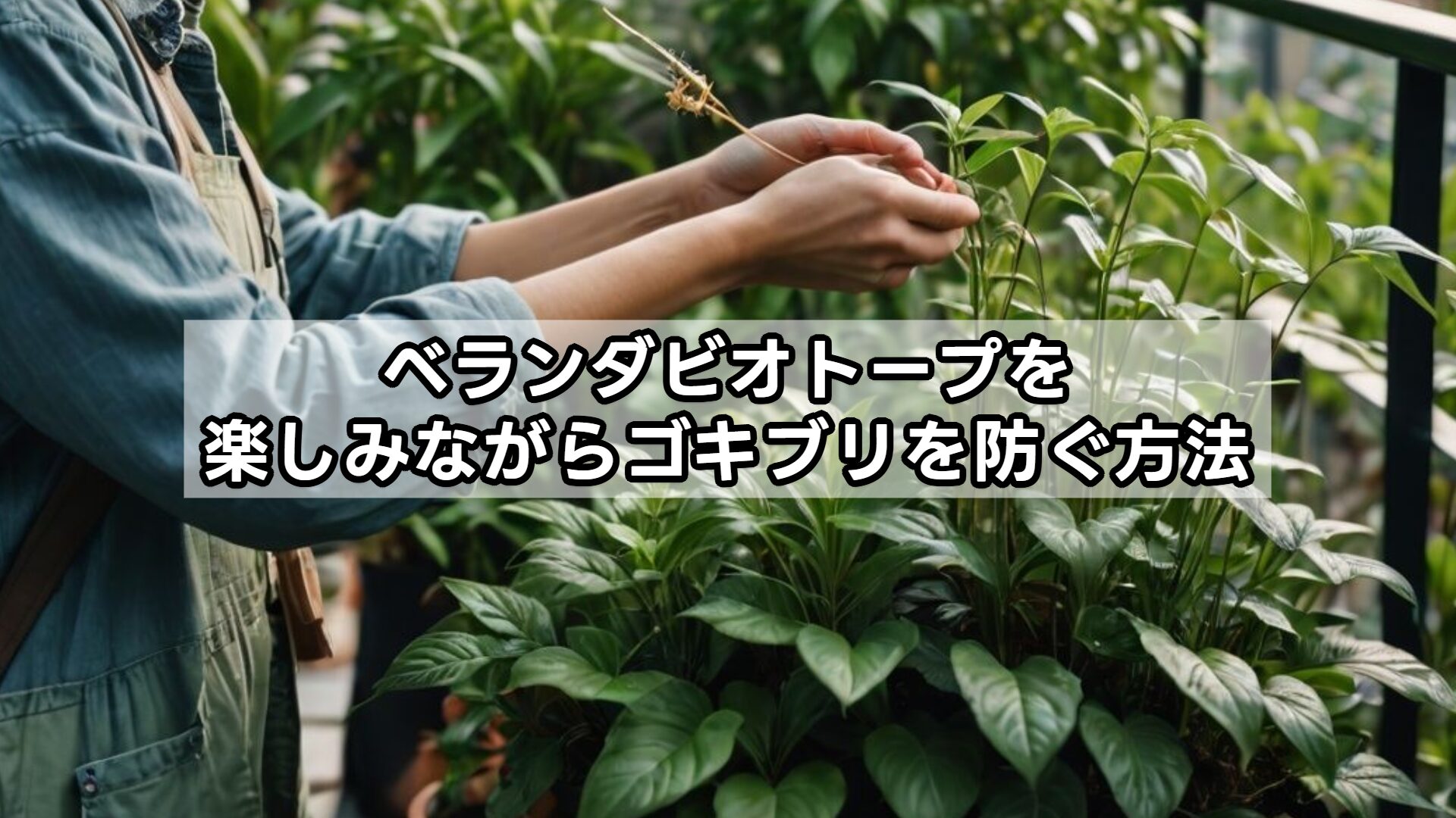 ベランダビオトープを楽しみながらゴキブリを防ぐ方法
