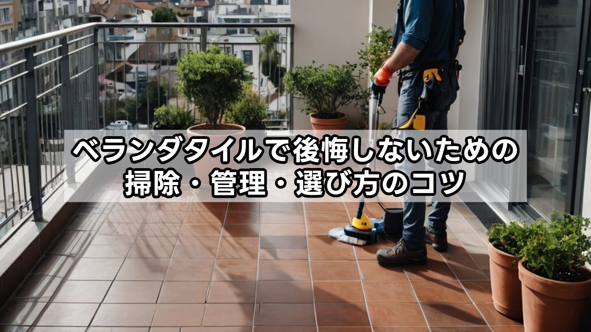 ベランダタイルで後悔しないための掃除・管理・選び方のコツ
