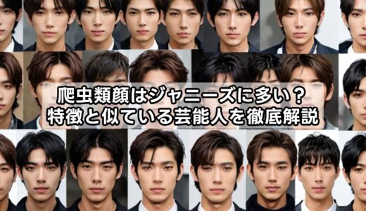 爬虫類顔はジャニーズに多い？特徴と似ている芸能人を徹底解説