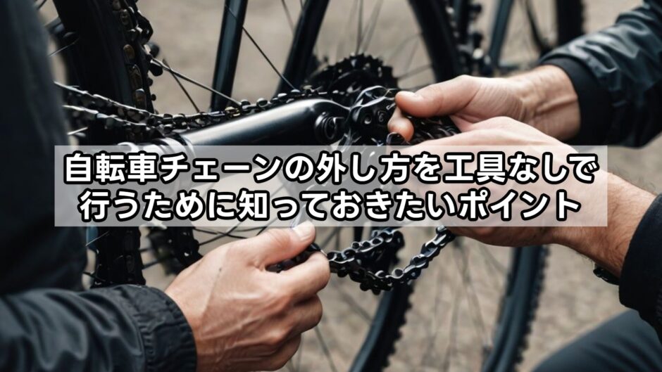 自転車チェーンの外し方を工具なしで行うために知っておきたいポイント