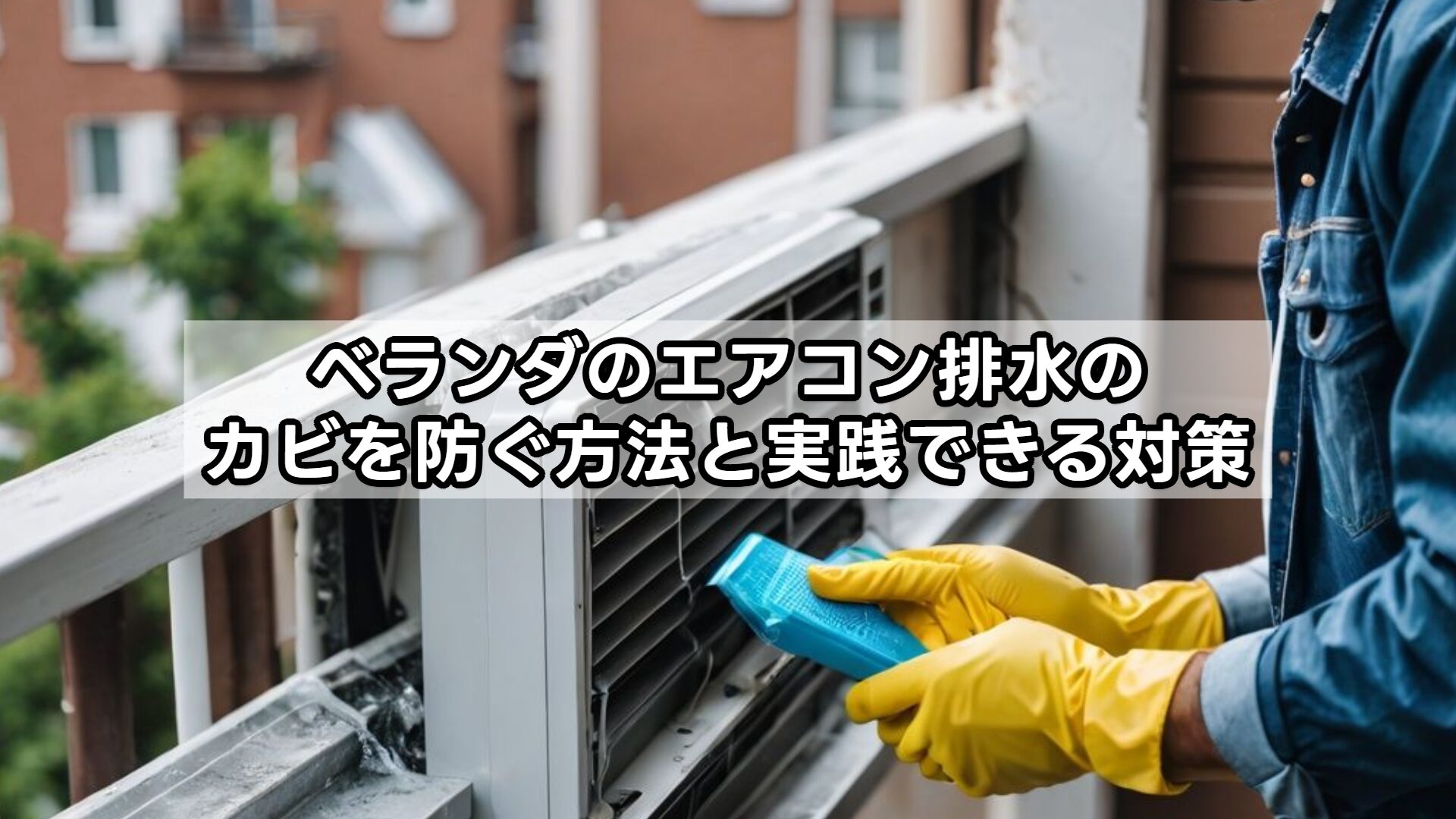 ベランダのエアコン排水のカビを防ぐ方法と実践できる対策