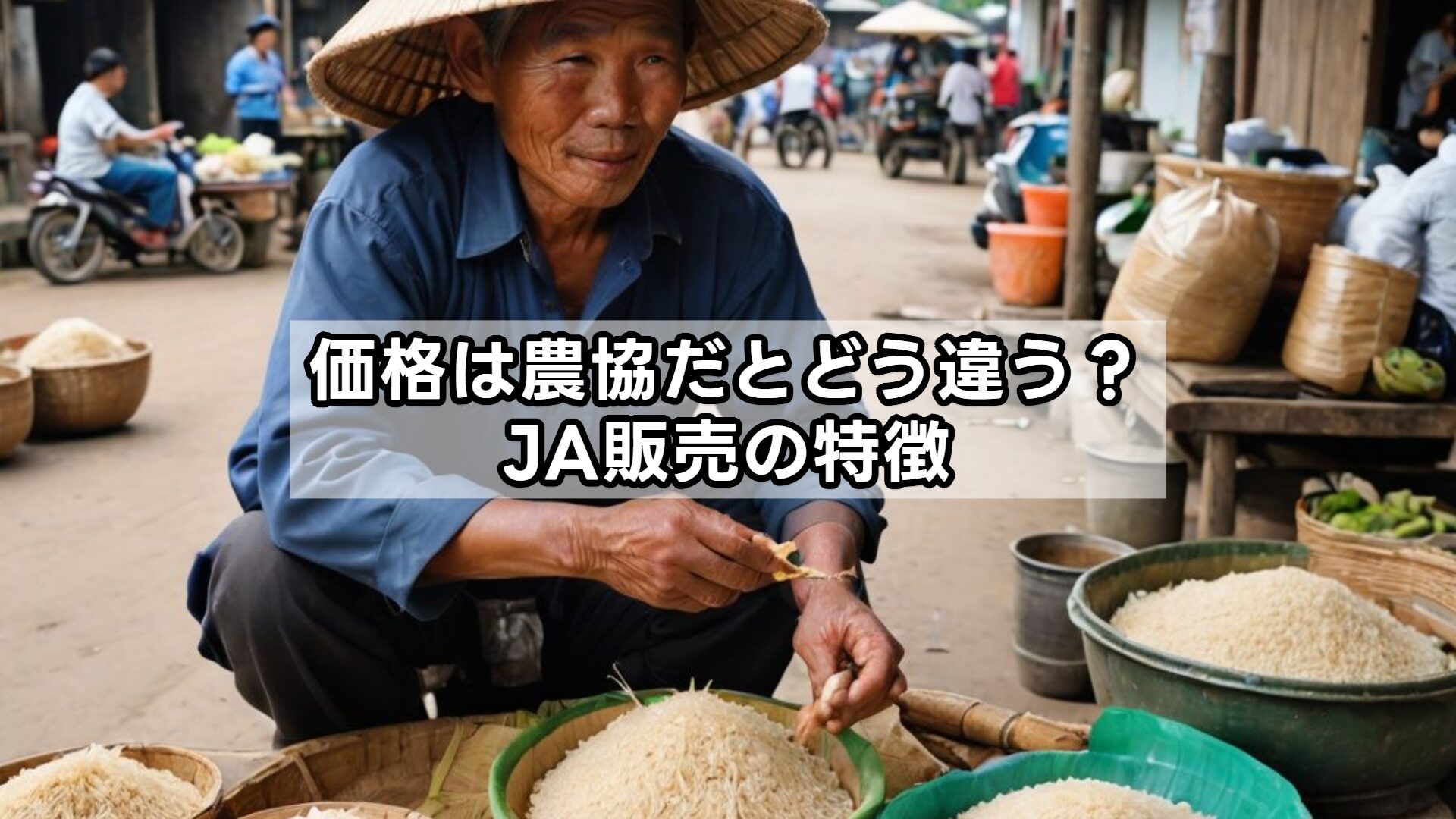 価格は農協だとどう違う？JA販売の特徴