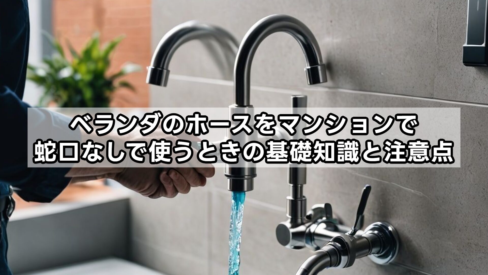 ベランダのホースをマンションで蛇口なしで使うときの基礎知識と注意点