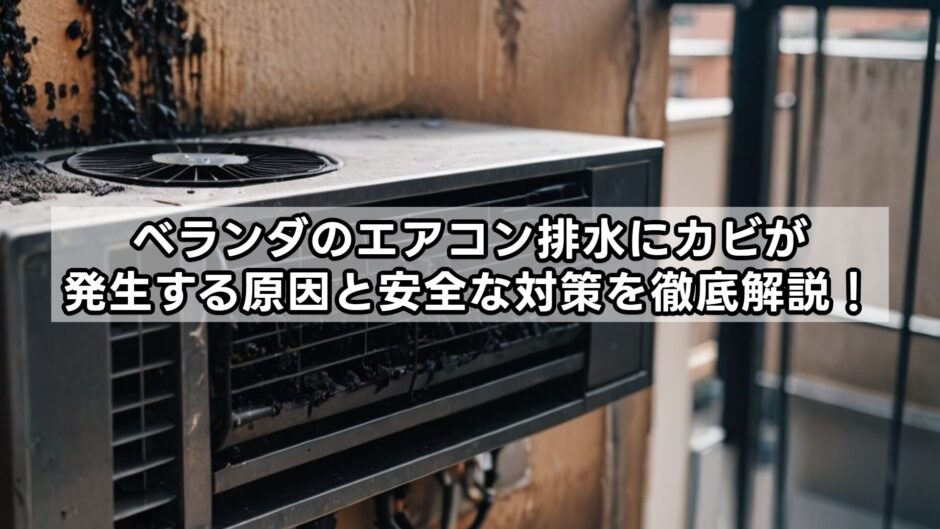 ベランダのエアコン排水にカビが発生する原因と安全な対策を徹底解説！