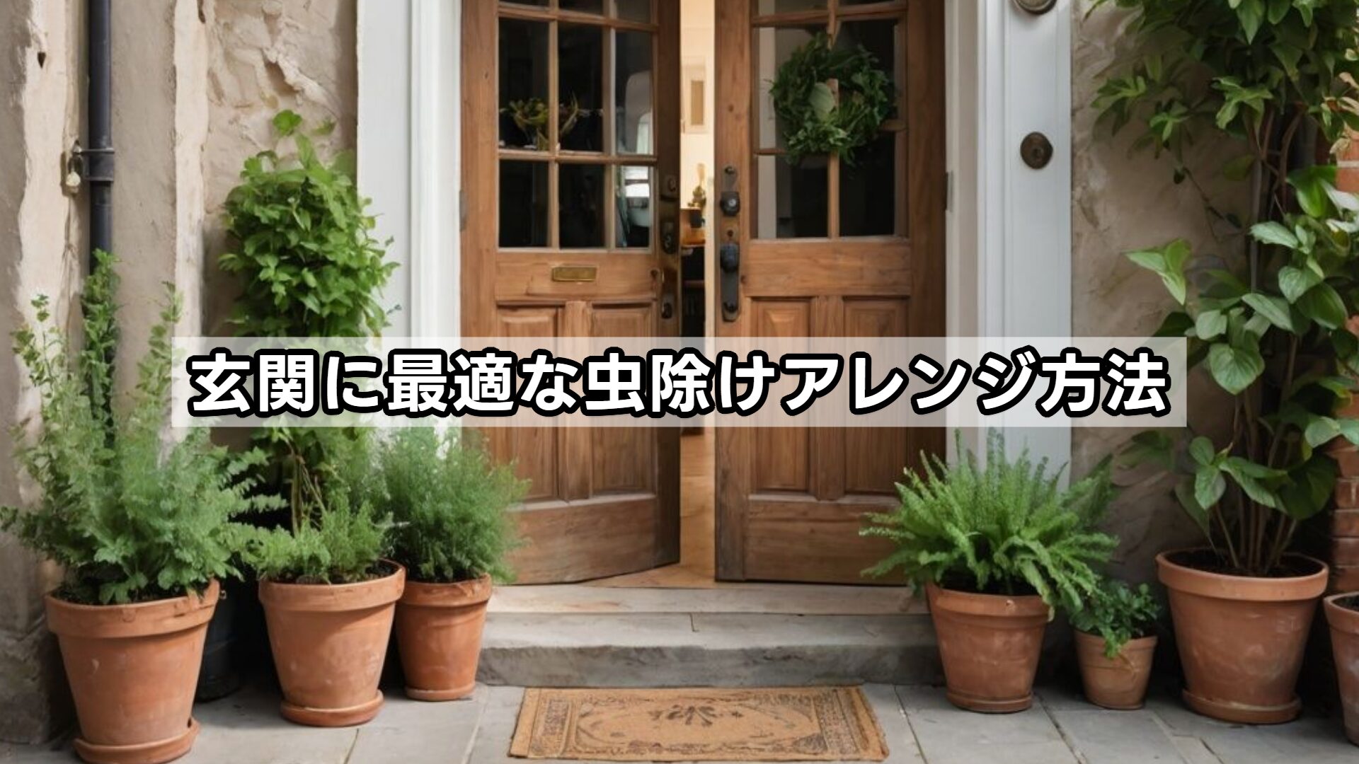 玄関に最適な虫除けアレンジ方法