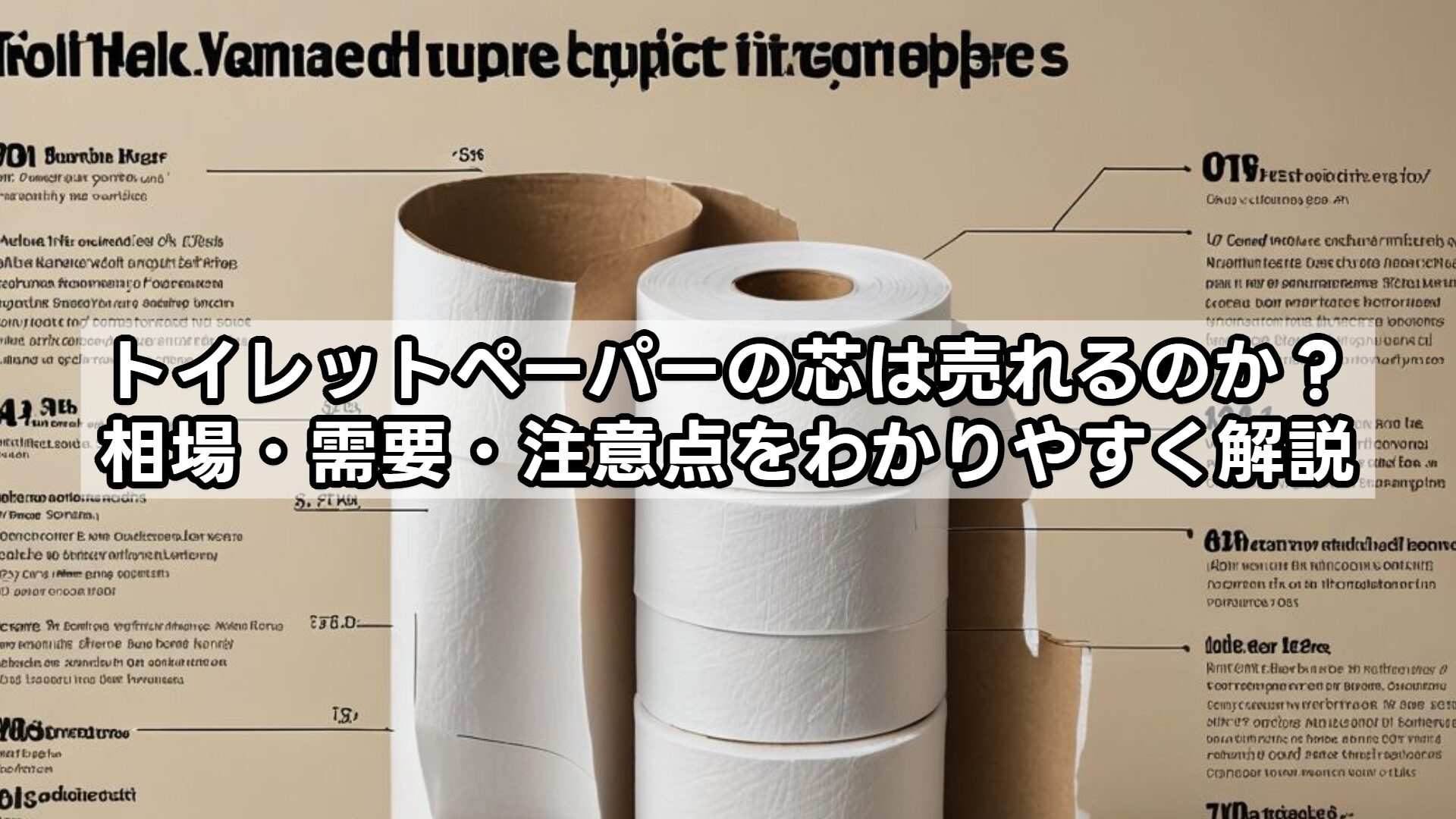 トイレットペーパーの芯は売れるのか？相場・需要・注意点をわかりやすく解説