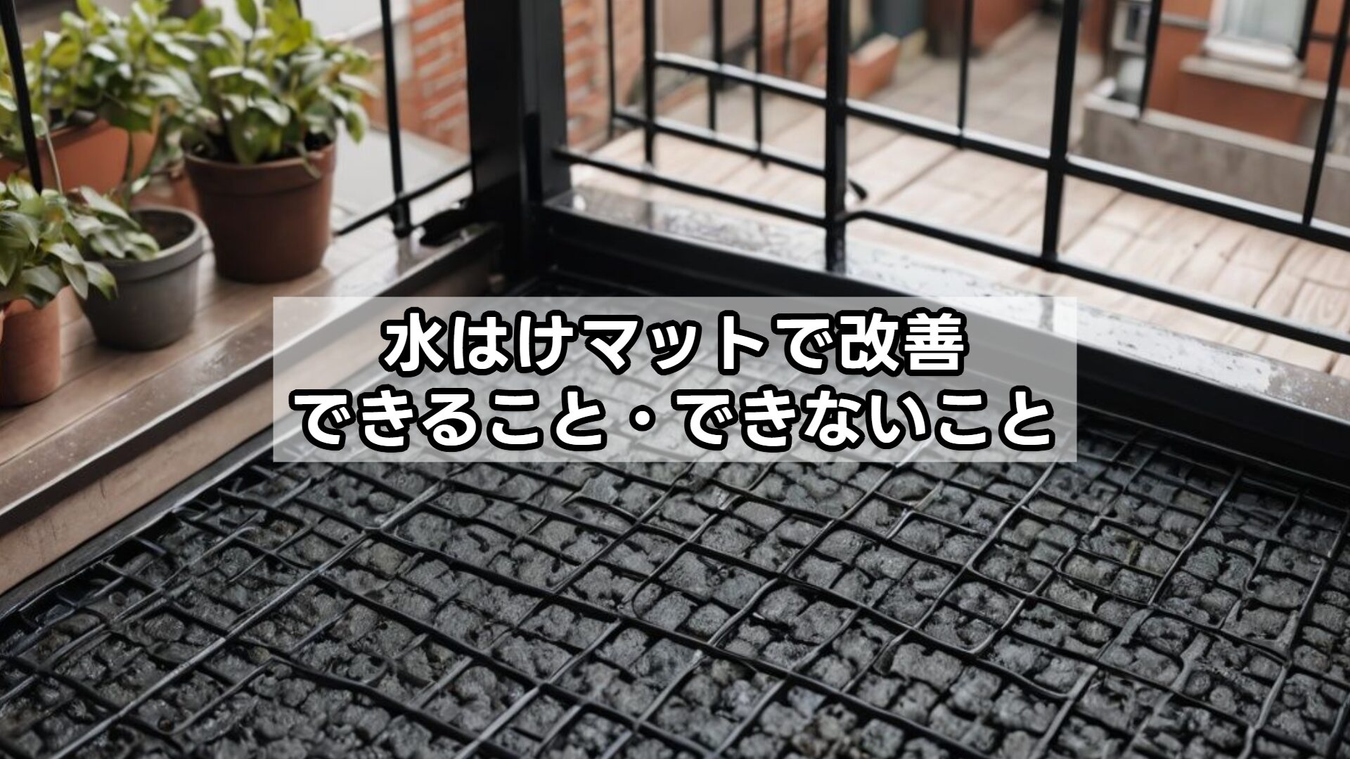 水はけマットで改善できること・できないこと