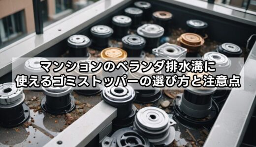 マンションのベランダ排水溝に使えるゴミストッパーの選び方と注意点