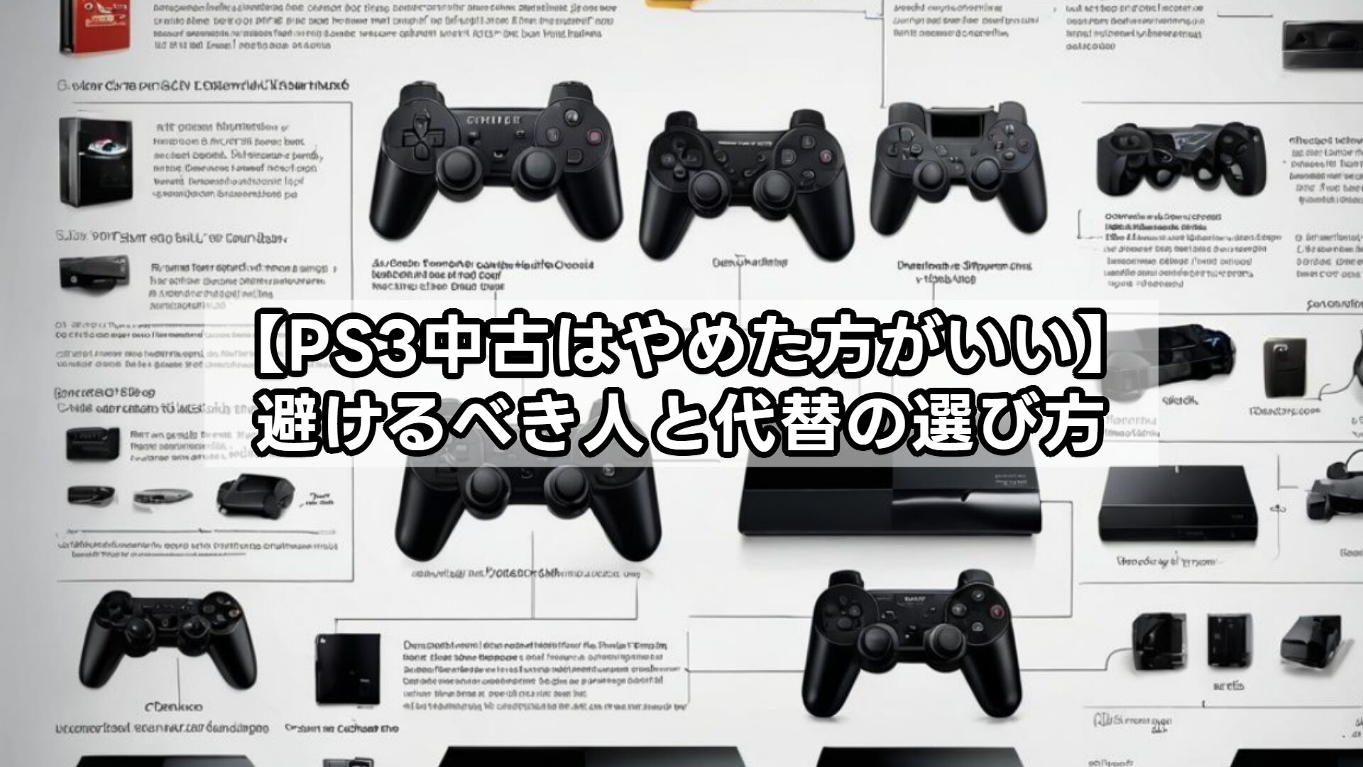 PS3中古はやめた方がいい？後悔しないための代替案と比較検討