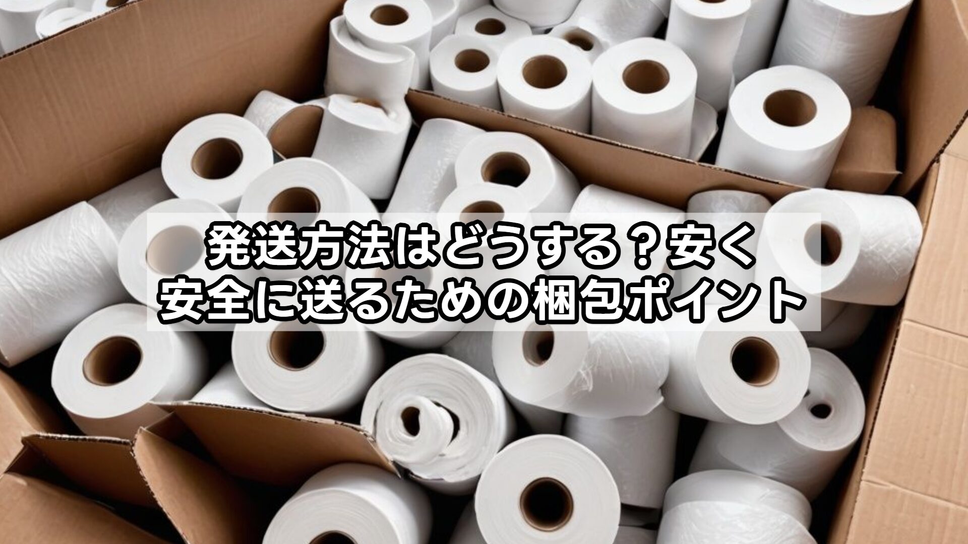 発送方法はどうする？安く安全に送るための梱包ポイント