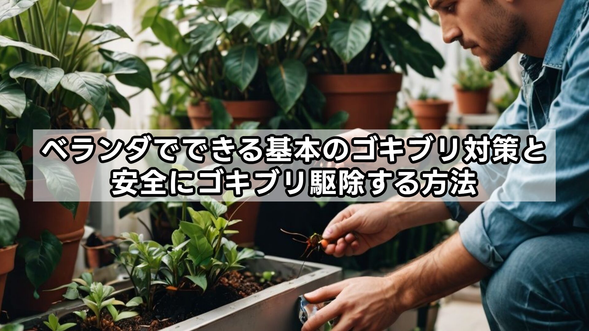 ベランダでできる基本のゴキブリ対策と安全にゴキブリ駆除する方法