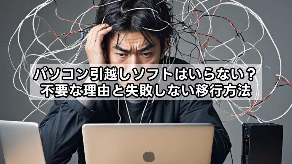 パソコン引越しソフトはいらない？不要な理由と失敗しない移行方法