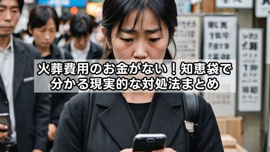 火葬費用のお金がない！知恵袋で分かる現実的な対処法まとめ