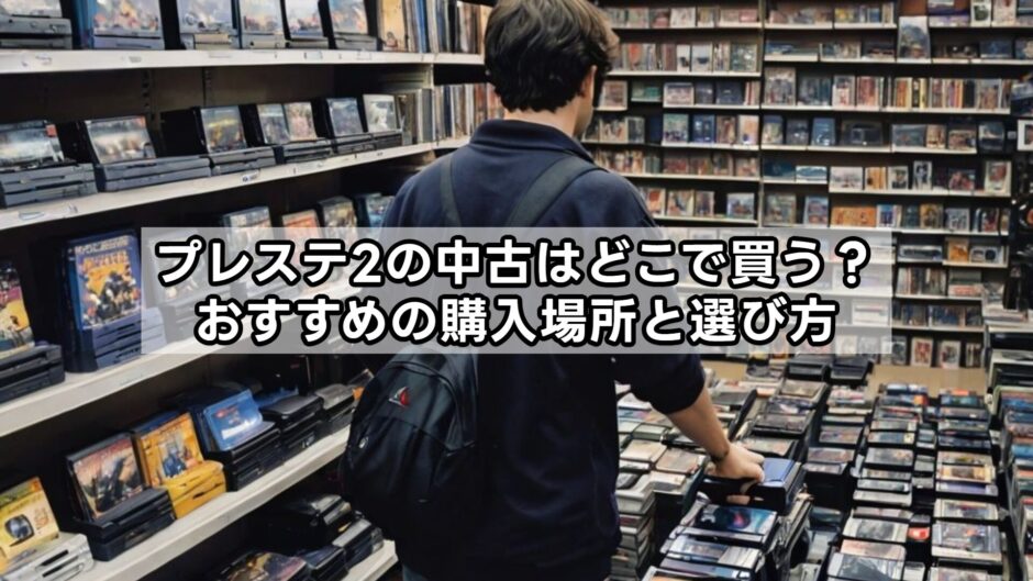 プレステ2の中古はどこで買う？おすすめの購入場所と選び方