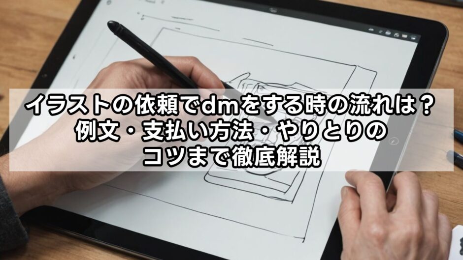 イラストの依頼でdmをする時の流れは？例文・支払い方法・やりとりのコツまで徹底解説