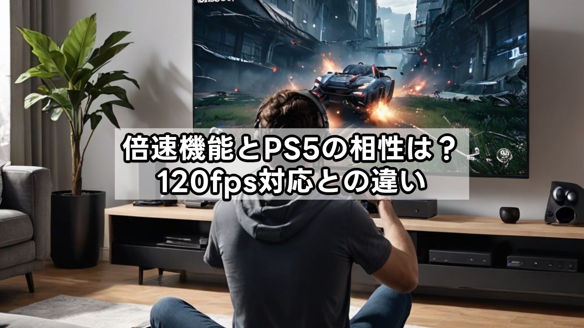 倍速機能とPS5の相性は？120fps対応との違い