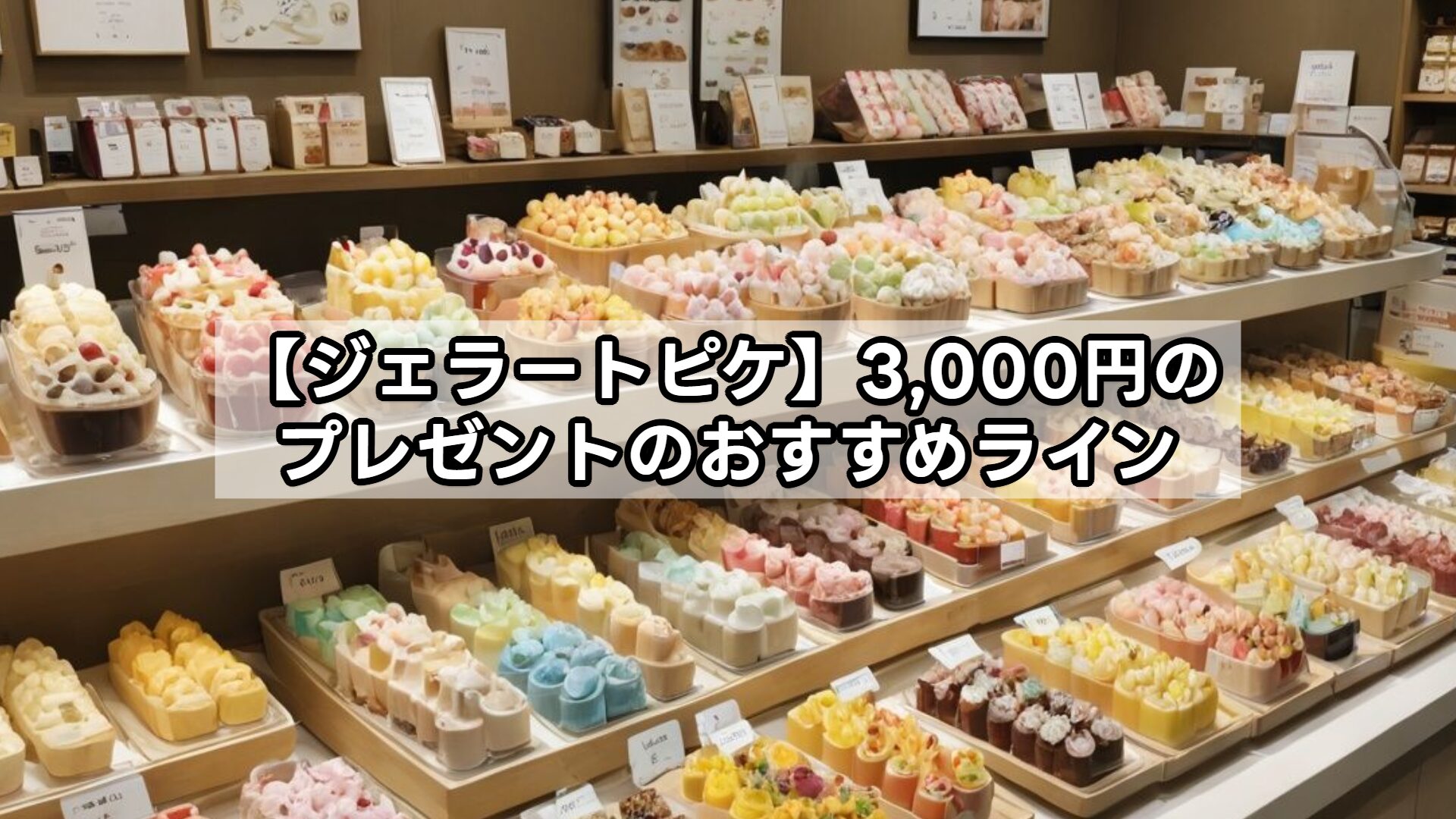 【ジェラートピケ】3,000円のプレゼントのおすすめライン