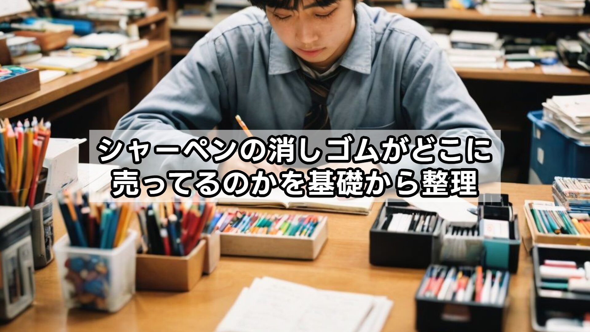 シャーペンの消しゴムがどこに売ってるのかを基礎から整理