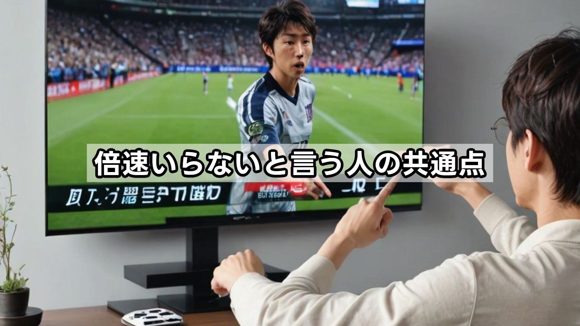 倍速いらないと言う人の共通点