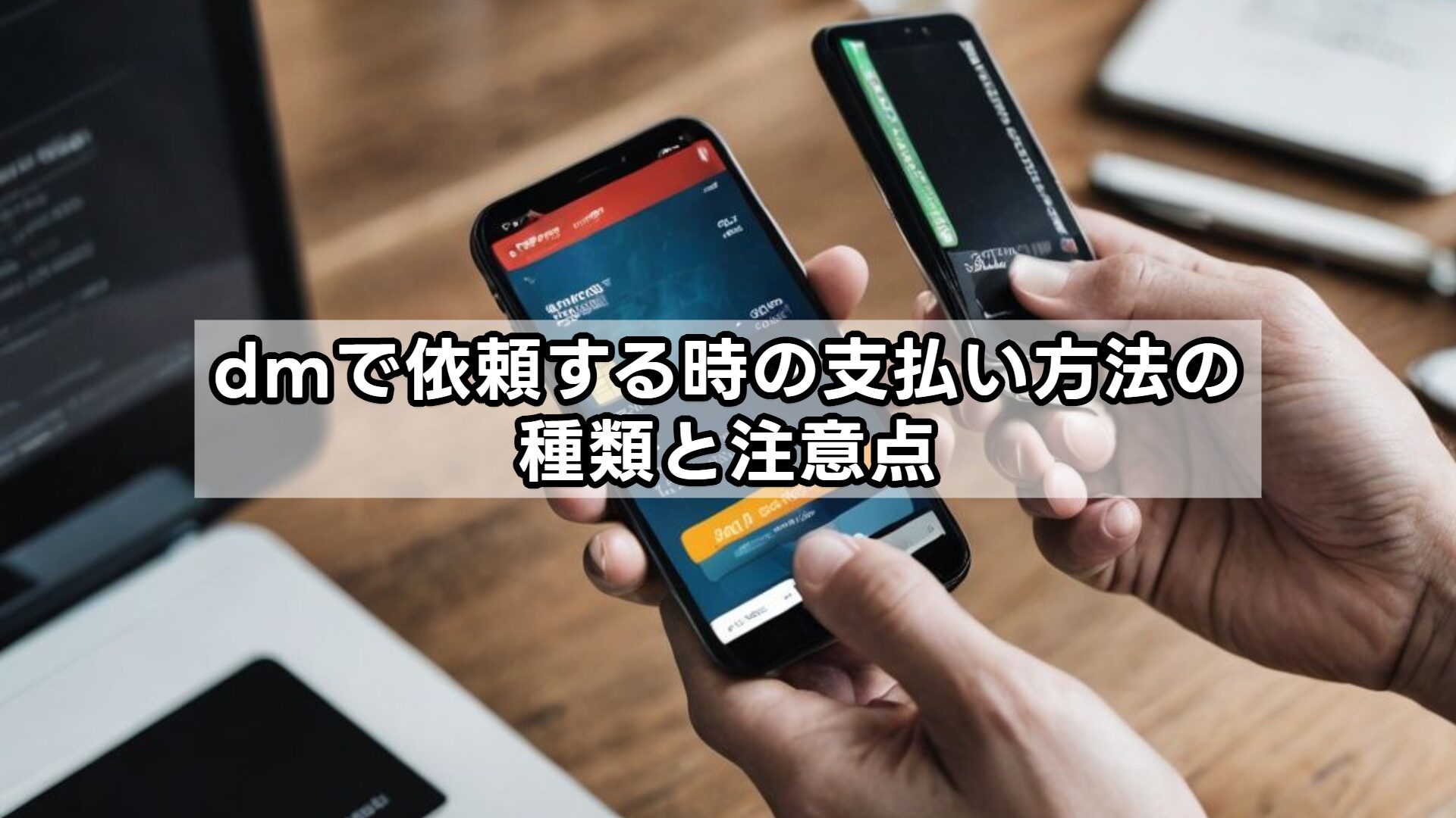 dmで依頼する時の支払い方法の種類と注意点