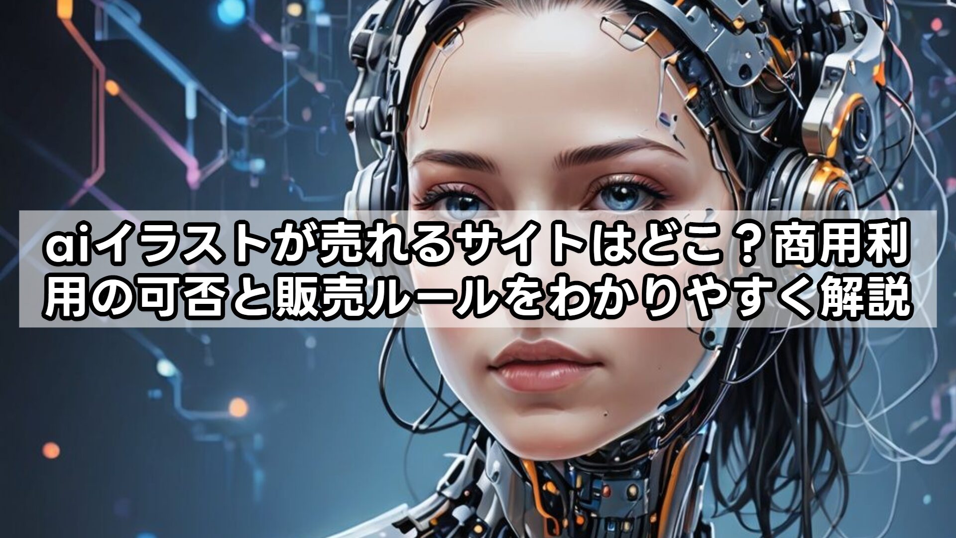 aiイラストが売れるサイトはどこ？商用利用の可否と販売ルールをわかりやすく解説