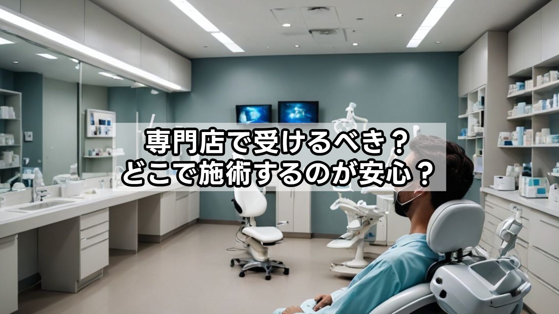 専門店で受けるべき？どこで施術するのが安心？