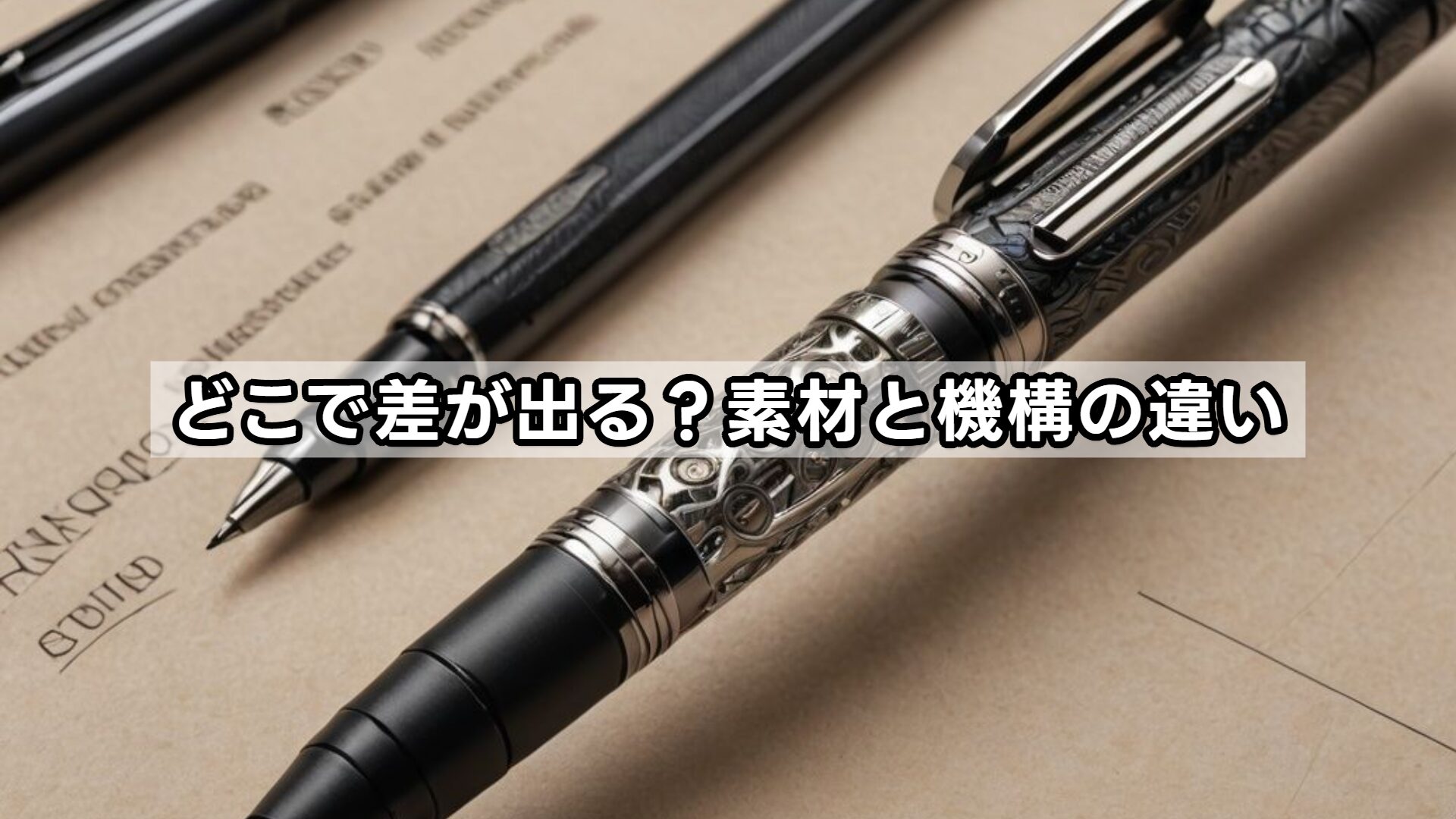 どこで差が出る？素材と機構の違い