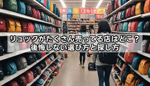 リュックがたくさん売ってる店はどこ？後悔しない選び方と探し方