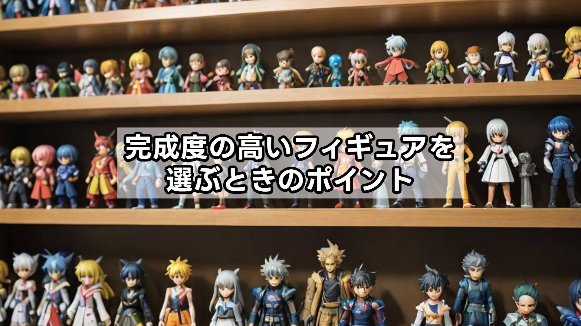 完成度の高いフィギュアを選ぶときのポイント