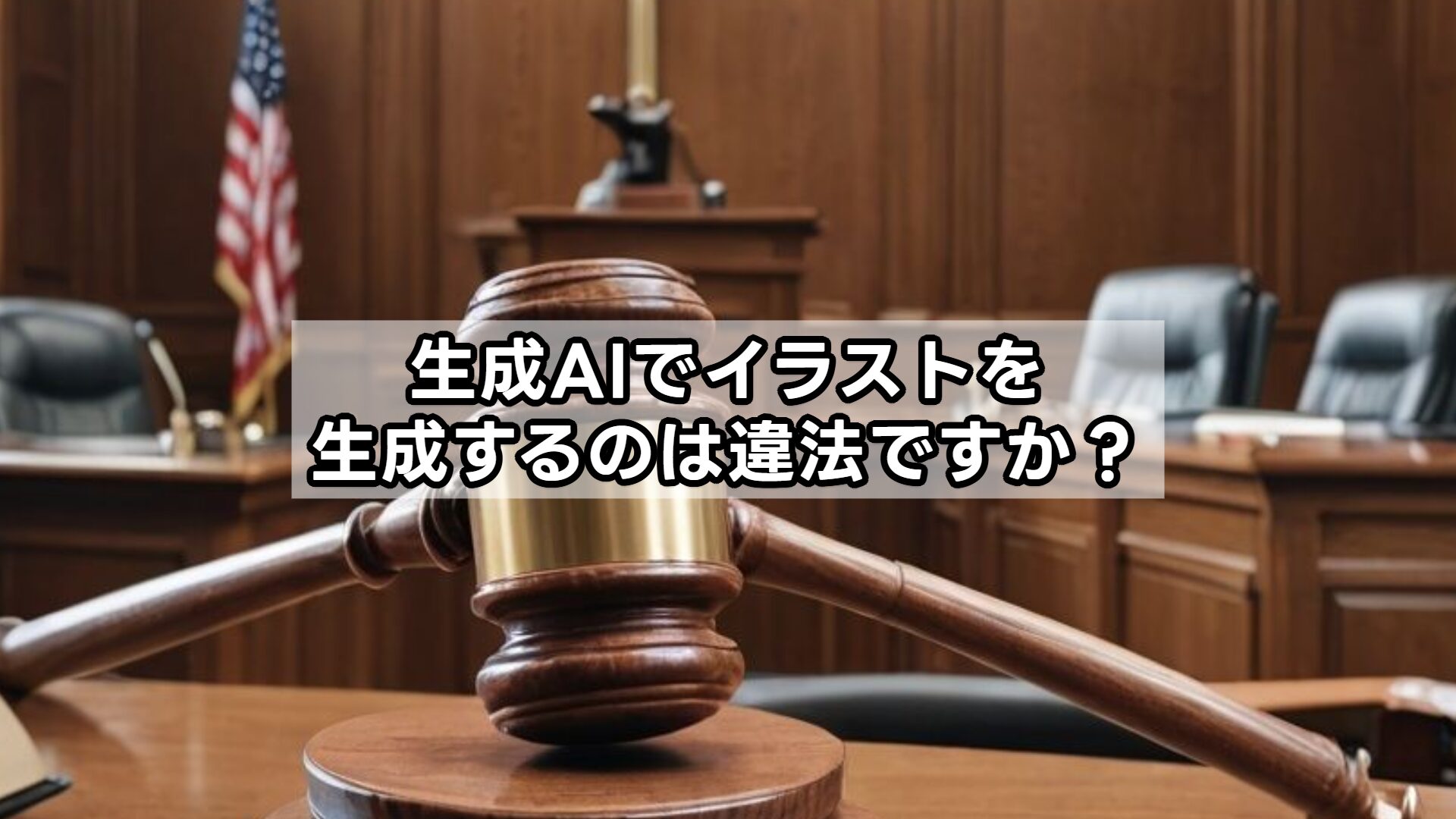 生成AIでイラストを生成するのは違法ですか？