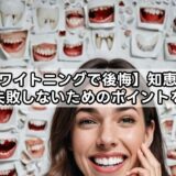 【ホワイトニングで後悔】知恵袋を基に失敗しないためのポイントを解説