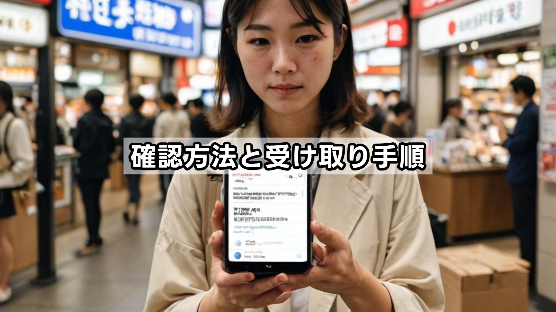 確認方法と受け取り手順