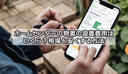 ホームセンターの物置の設置費用はいくら？相場と安くする方法