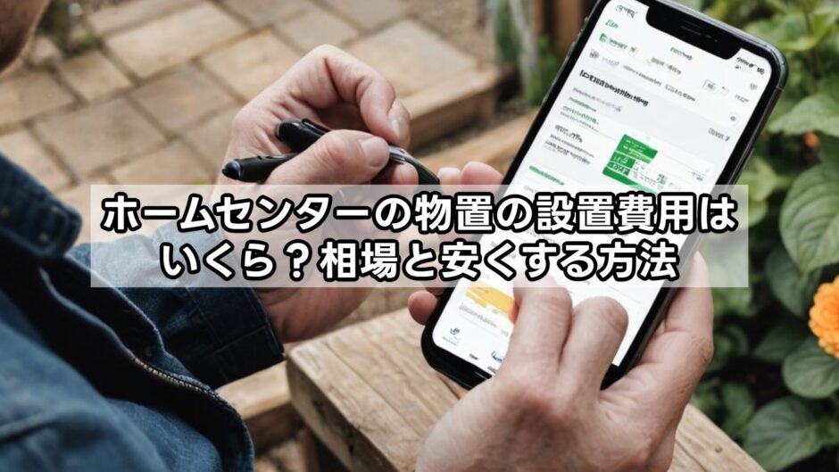 ホームセンターの物置の設置費用はいくら？相場と安くする方法