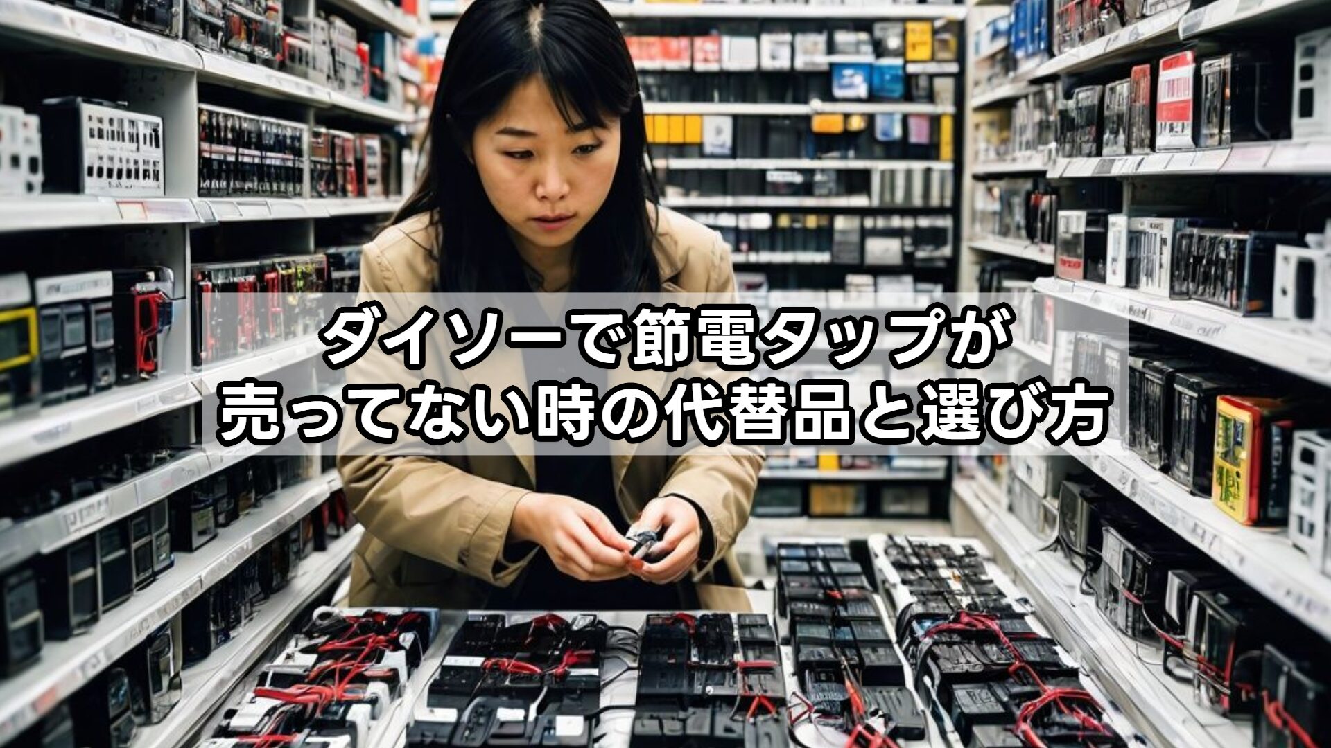 ダイソーで節電タップが売ってない時の代替品と選び方