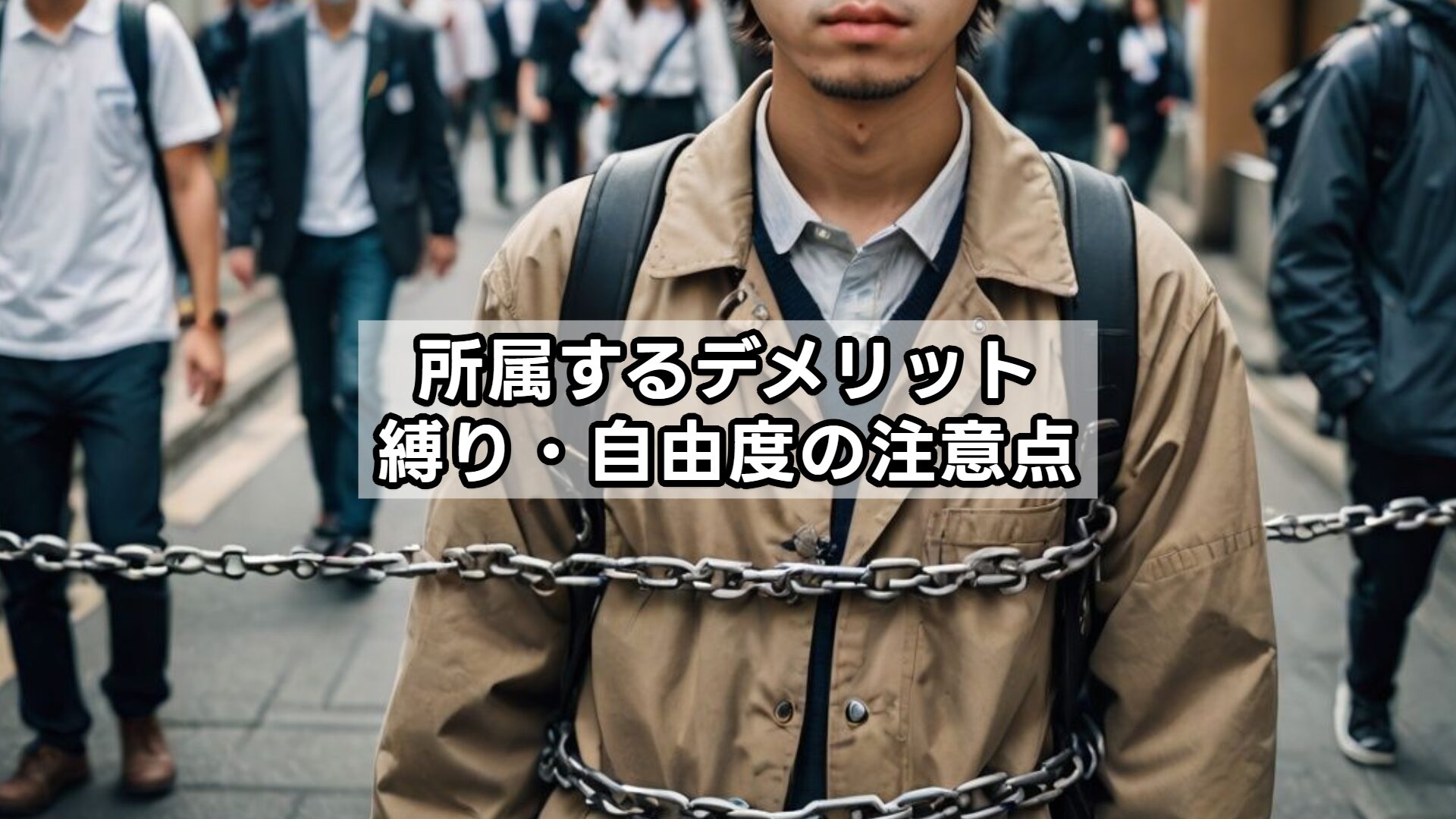 所属するデメリット｜縛り・自由度の注意点