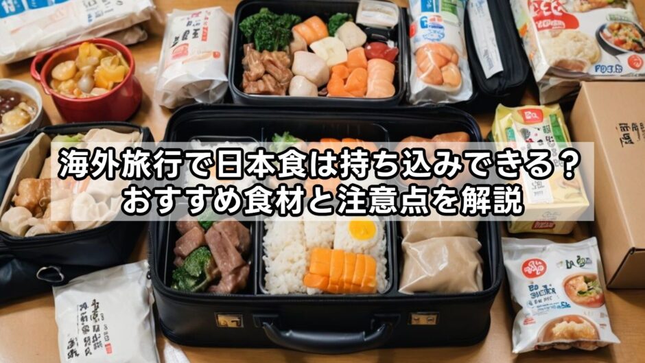 海外旅行で日本食は持ち込みできる？おすすめ食材と注意点を解説