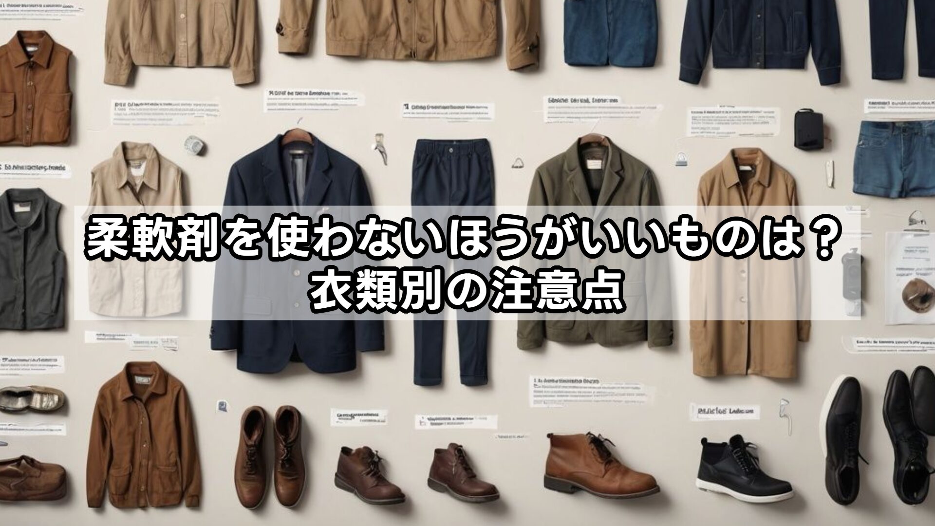 柔軟剤を使わないほうがいいものは？衣類別の注意点